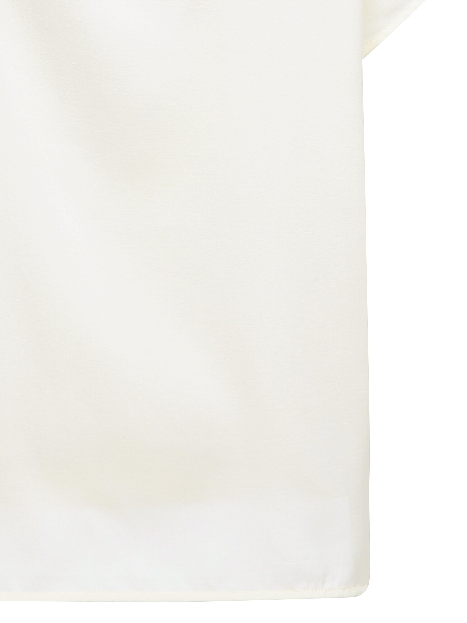 캡 슬리브 라운드넥 블라우스 (IVORY)