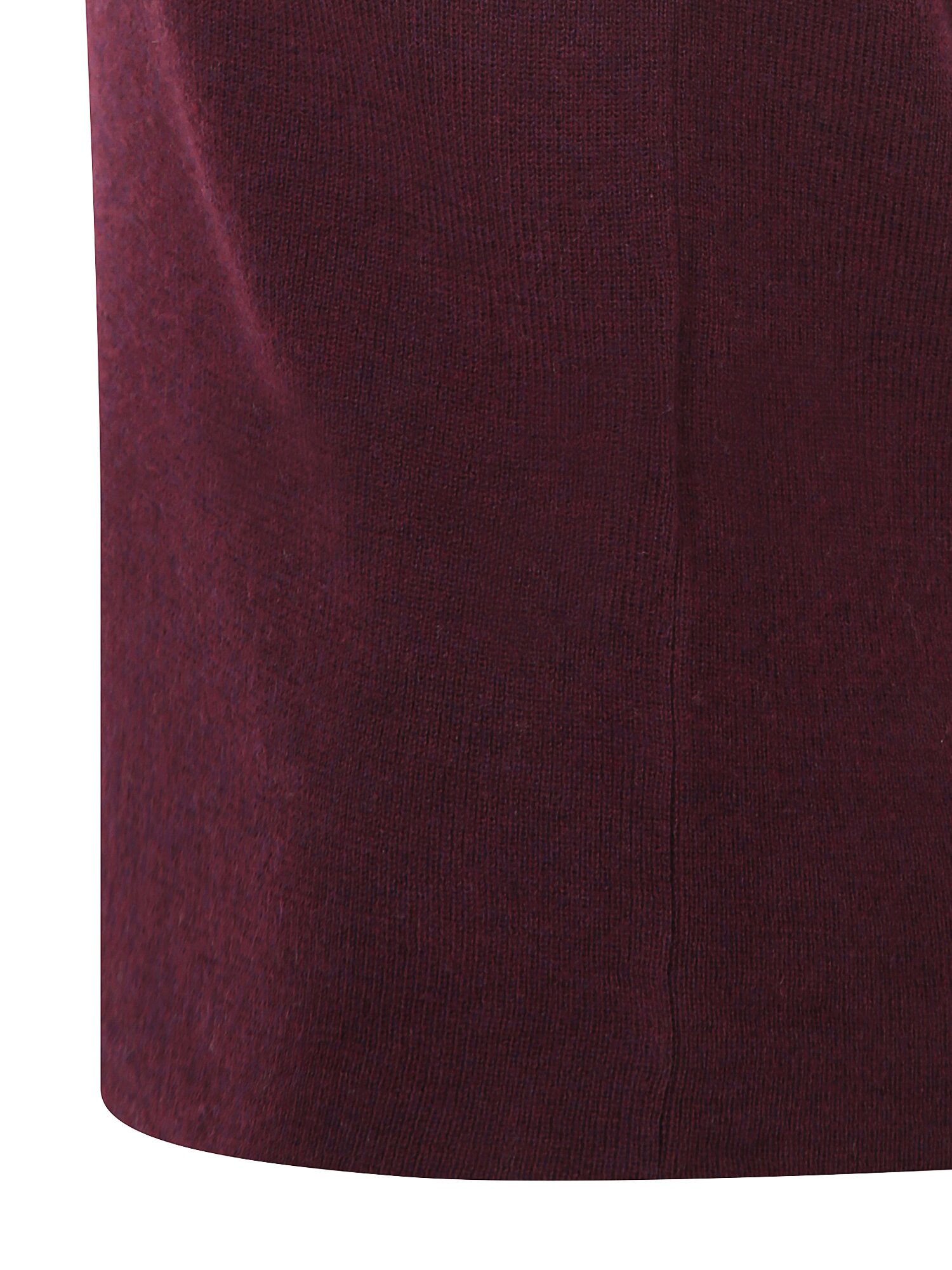 캡 슬리브 라운드넥 풀오버 니트 (BURGUNDY)