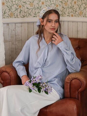 PM_Twist front blouse_2color