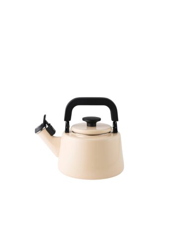 후지호로 법랑 휘슬 주전자 (인덕션 겸용) 2100ml, 옐로우베이지