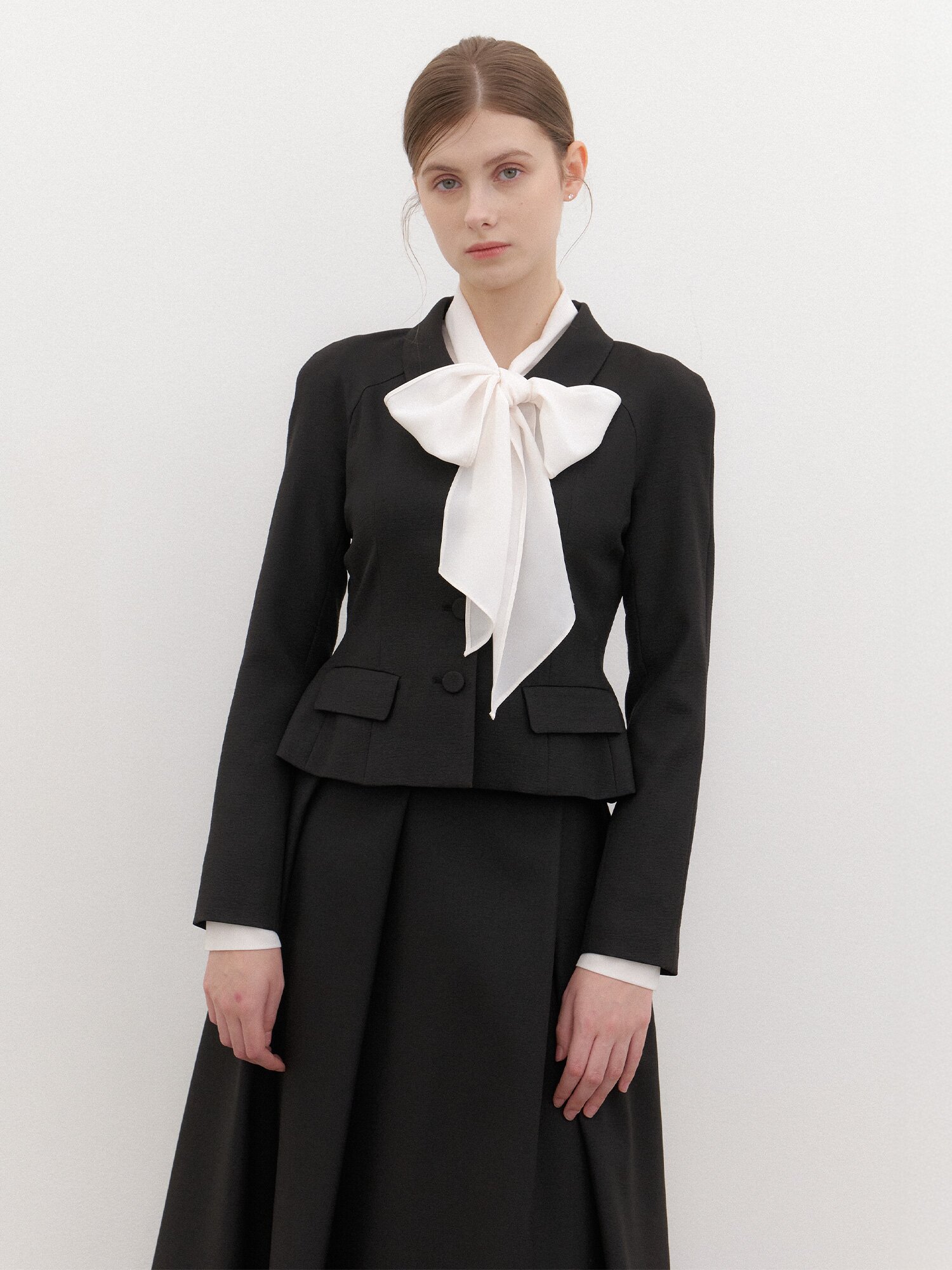 Raglan-sleeve Jacket(벨트 제공) / Black(3color)