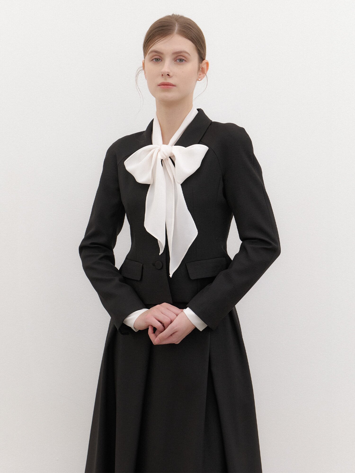 Raglan-sleeve Jacket(벨트 제공) / Black(3color)