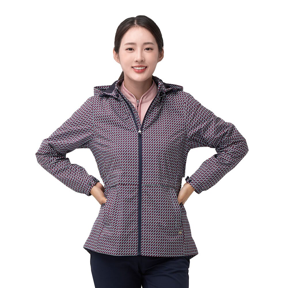 PWX Q323-2253-54 여성 프린트 2Layer 안감 자켓