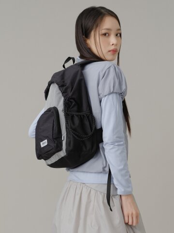 후디 백팩 그레이