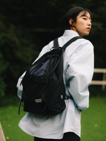 투웨이 바스켓 슬링백팩 네이비