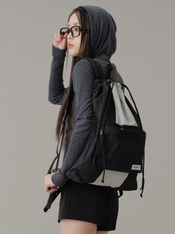 투웨이 바스켓 슬링백팩 그레이