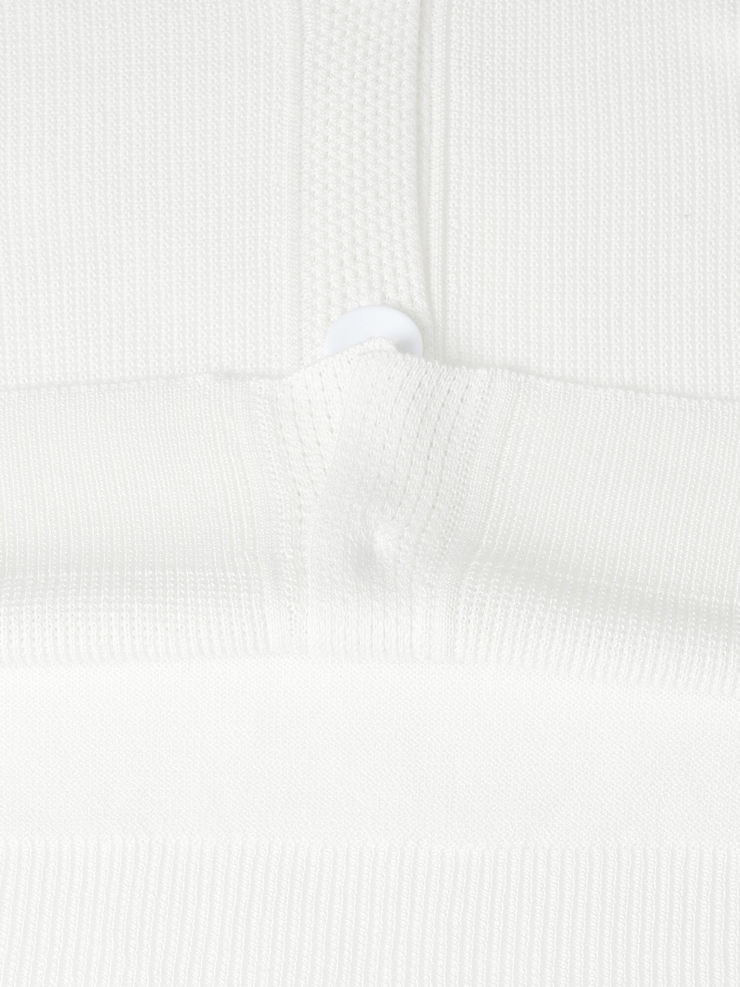 배색 텍스처 니트 가디건 (WHITE)