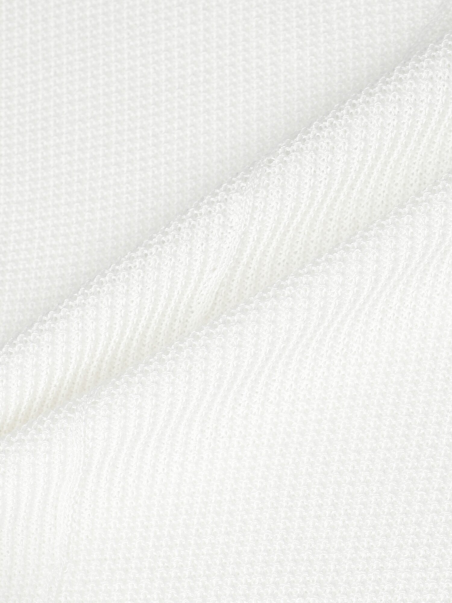 배색 텍스처 니트 가디건 (WHITE)