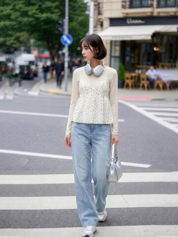 뷔스티에 레이어드 티셔츠 