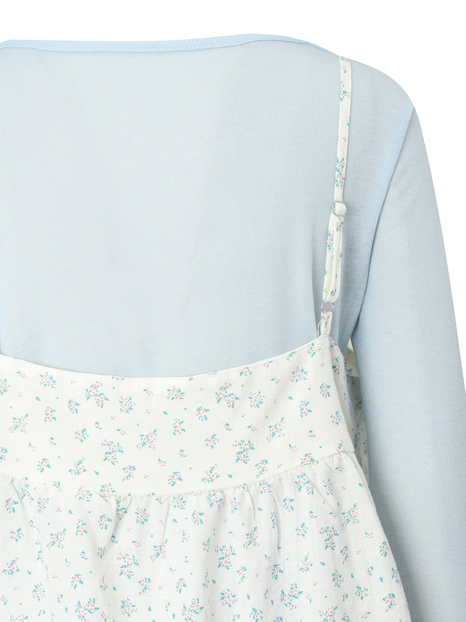 뷔스티에 레이어드 티셔츠 (LIGHT BLUE)