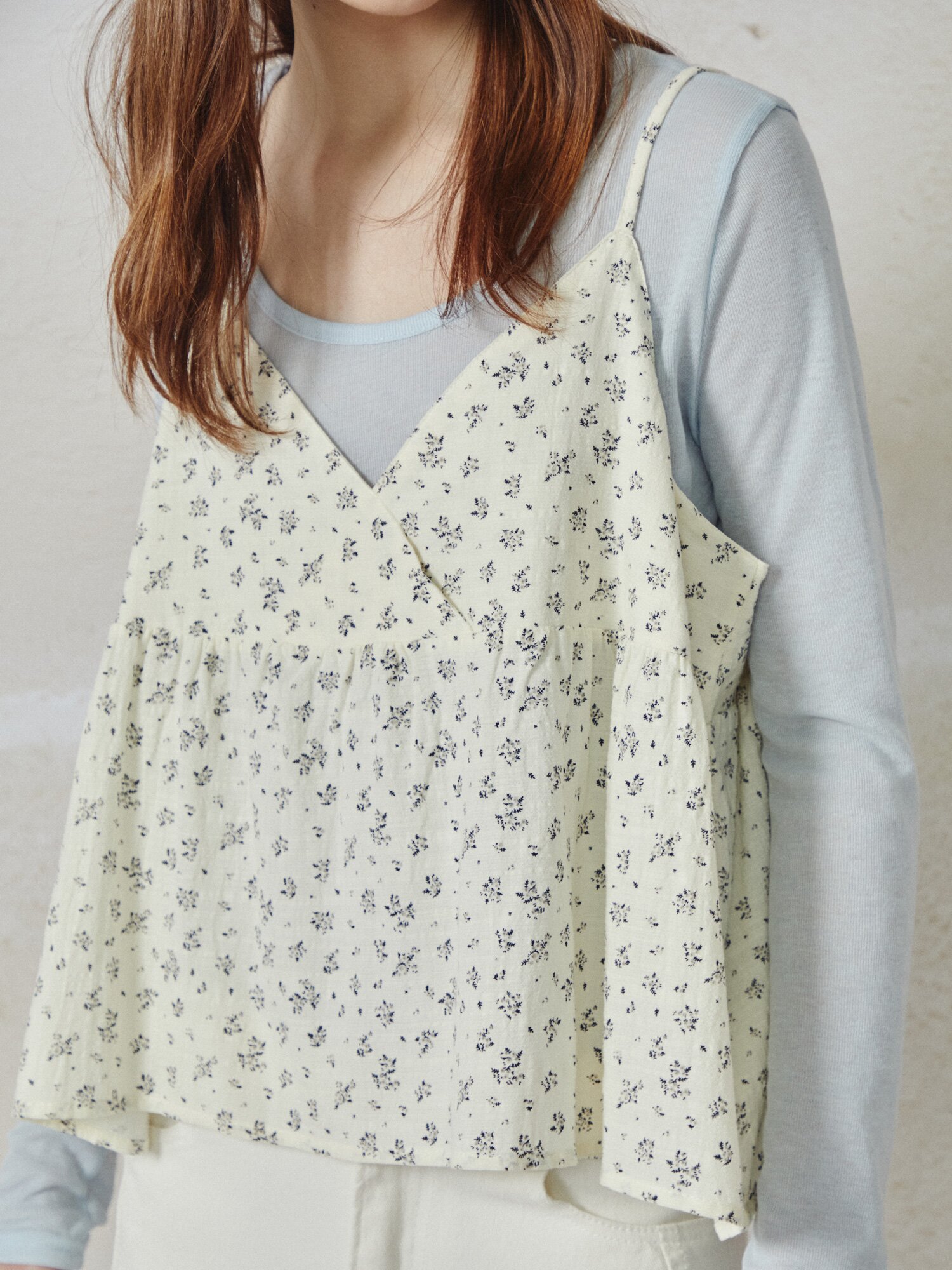 뷔스티에 레이어드 티셔츠 (LIGHT BLUE)