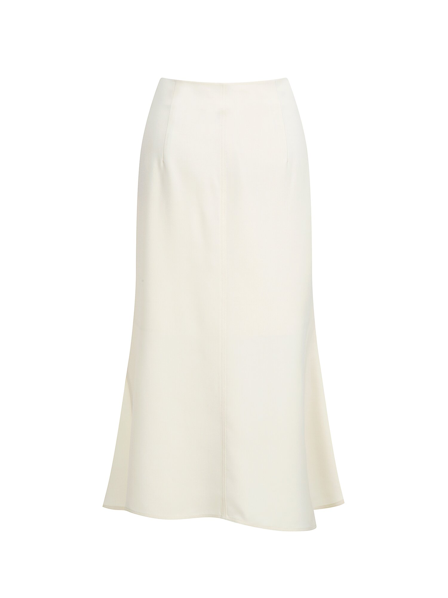 언밸런스 슬릿 머메이드 스커트 (BEIGE)