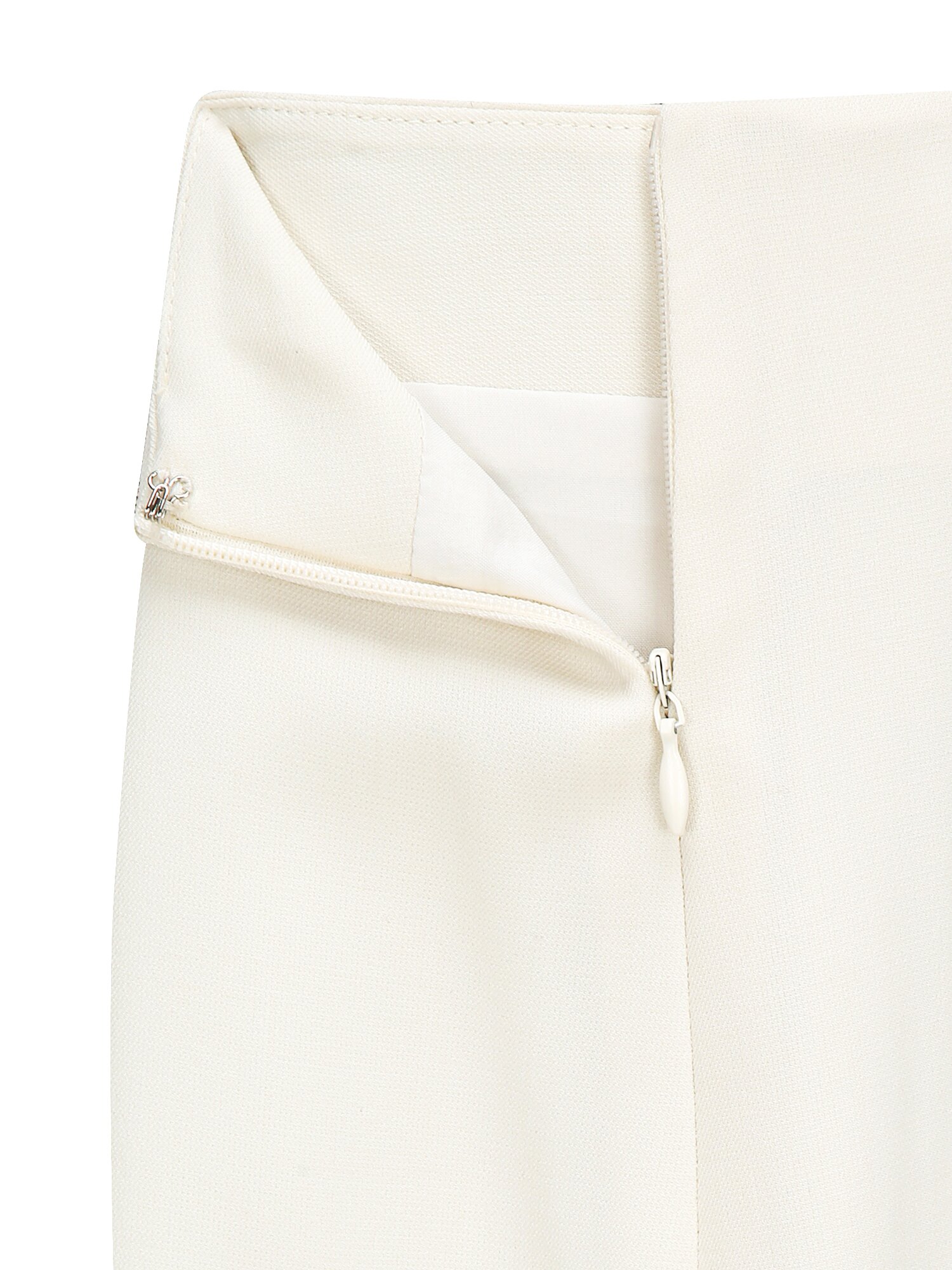 언밸런스 슬릿 머메이드 스커트 (BEIGE)