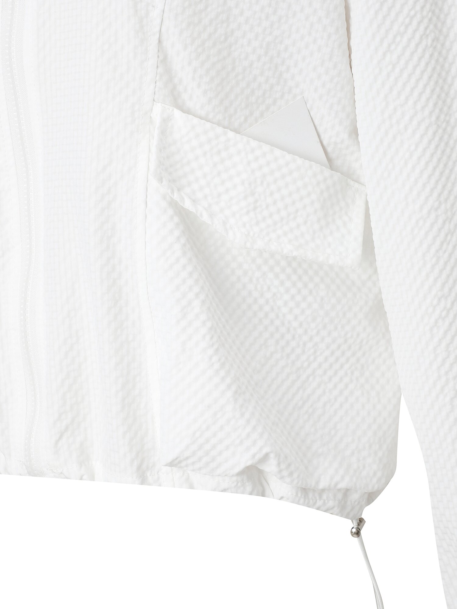 하이넥 크롭 집업 점퍼 (WHITE)