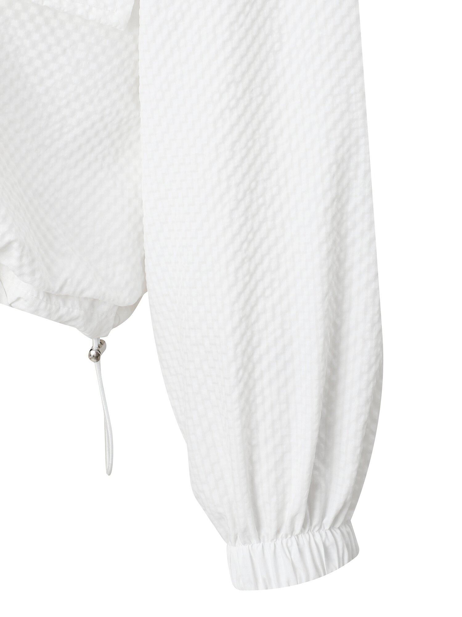 하이넥 크롭 집업 점퍼 (WHITE)