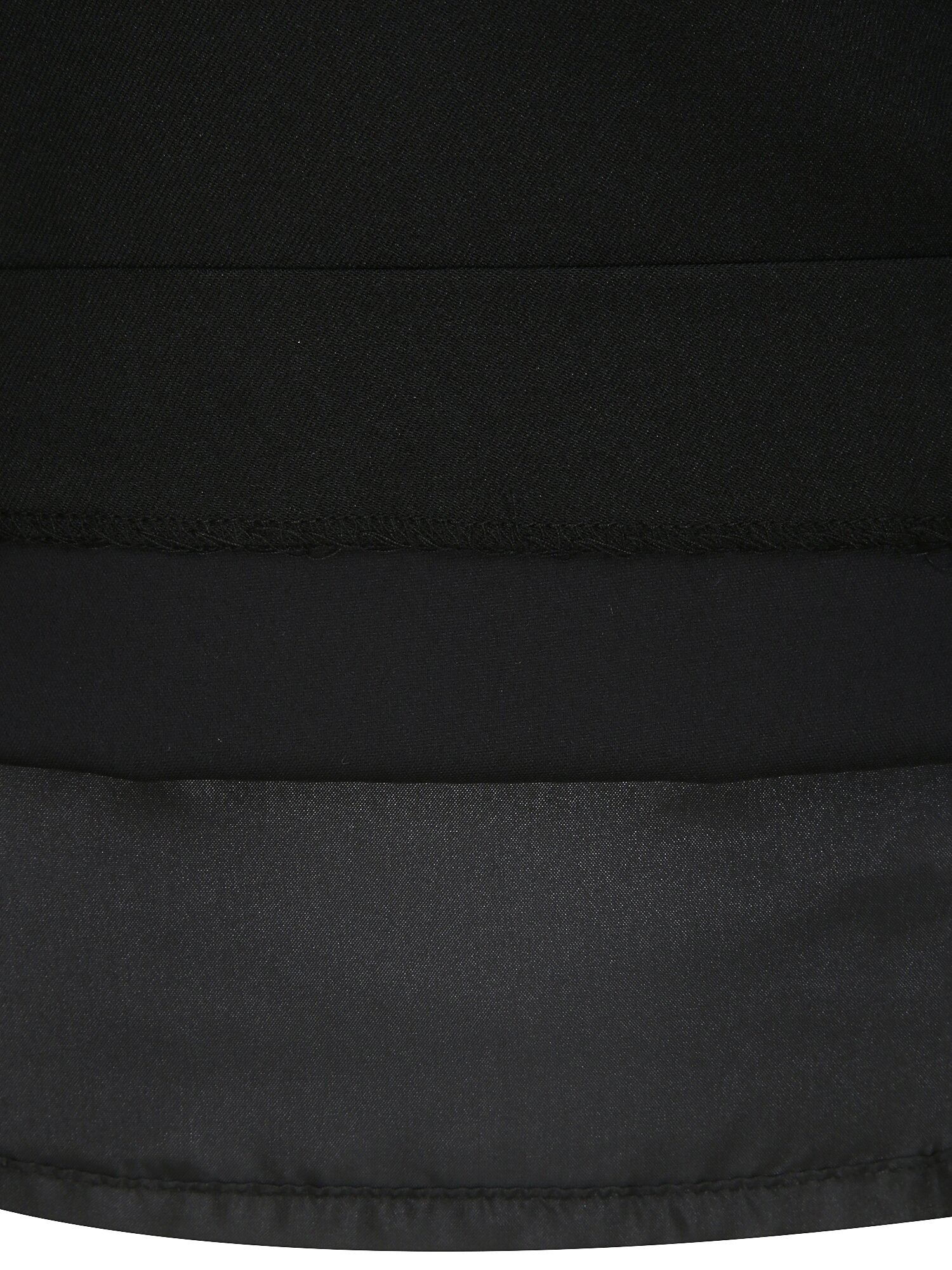 비즈 배색 칼라 플레어 원피스 (BLACK)