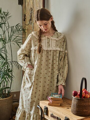 앤의 새싹 긴팔 원피스 그린 (40수)