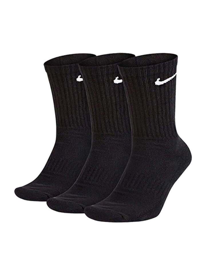 NIKE 나이키 에브리데이 쿠션 크루 삭스 블랙 3PACK