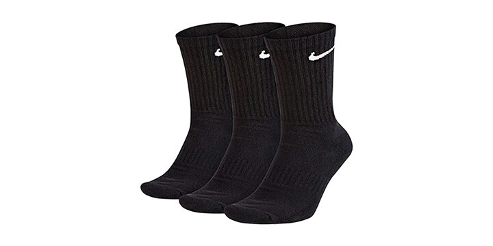 NIKE 나이키 에브리데이 쿠션 크루 삭스 블랙 3PACK