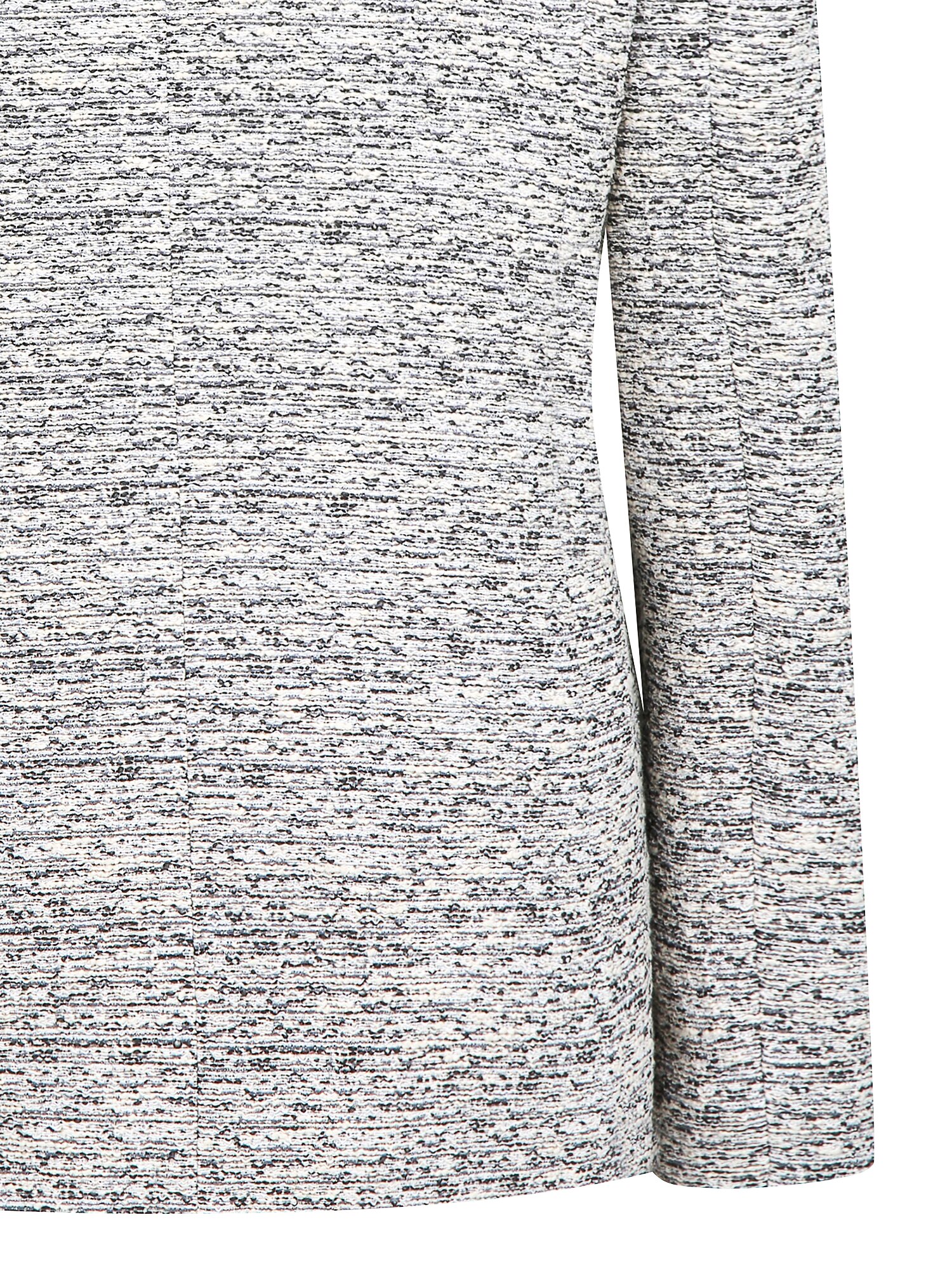 글리터 트위드 라운드넥 롱 재킷 (BLACK)