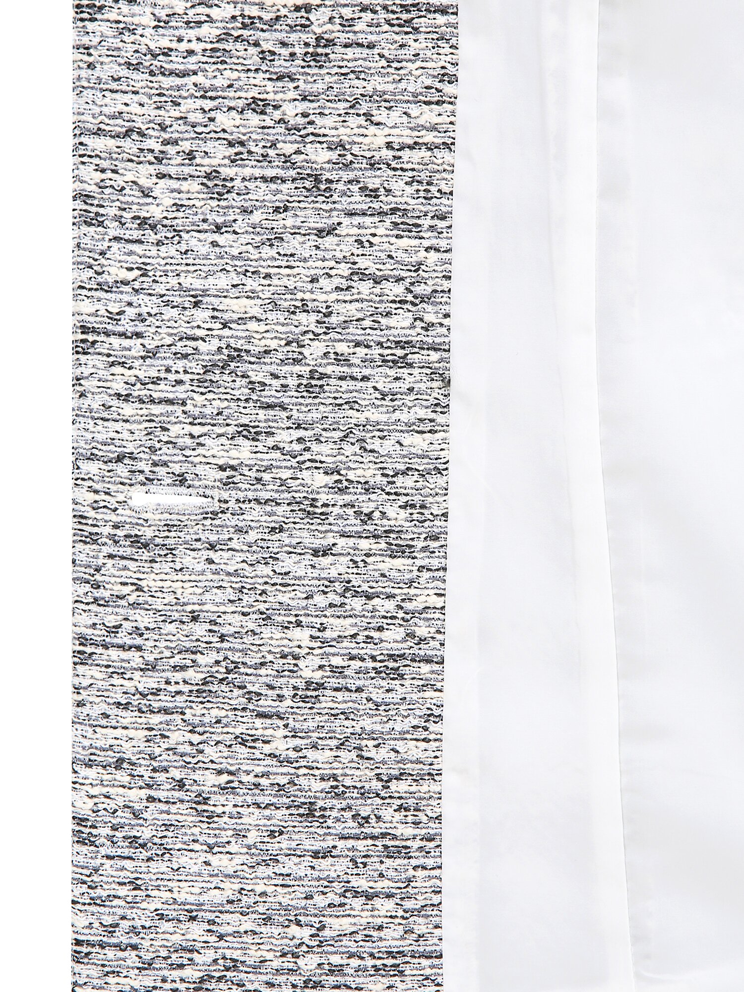 글리터 트위드 라운드넥 롱 재킷 (BLACK)