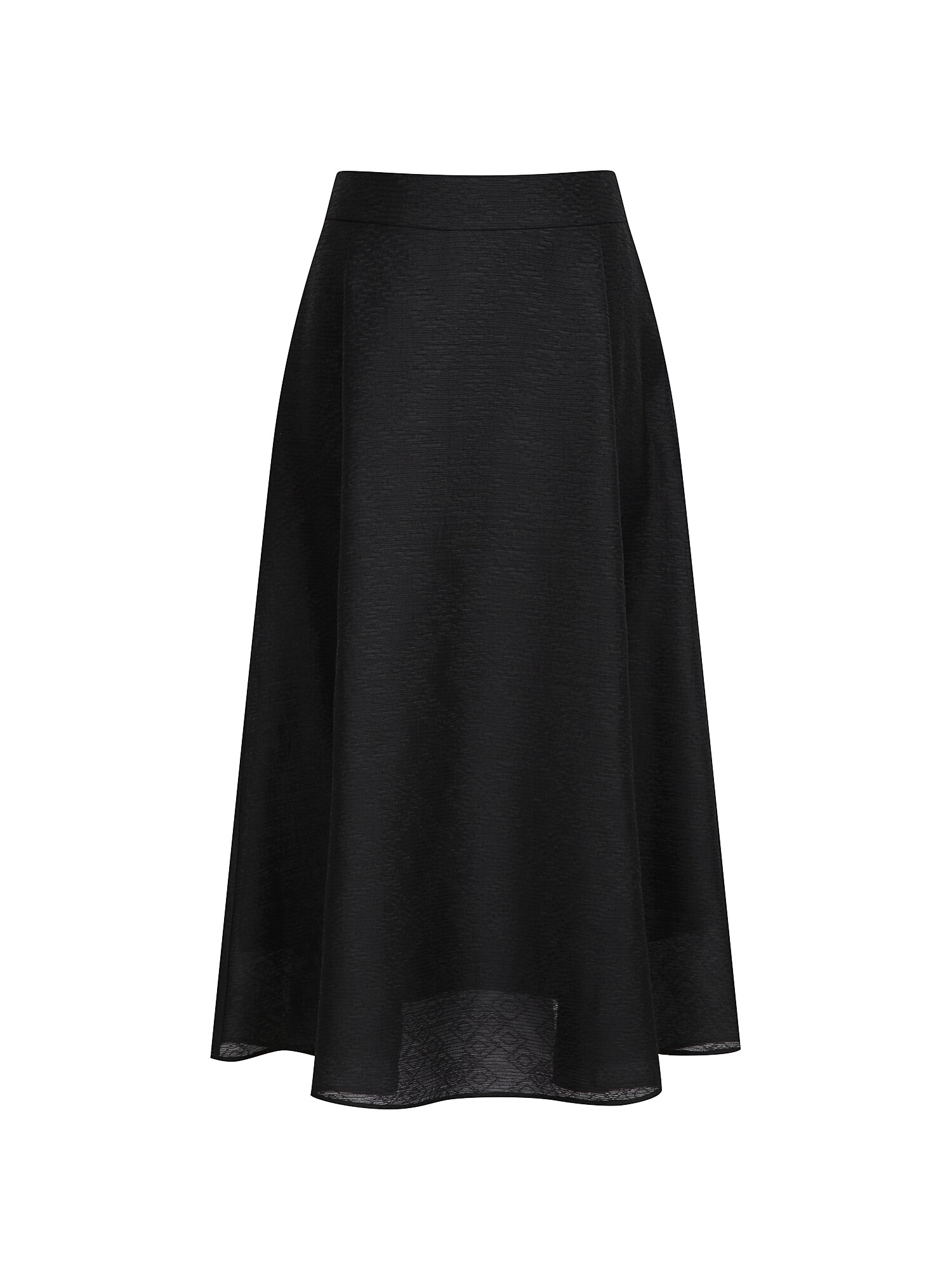 페미닌 플레어 스커트 (BLACK)
