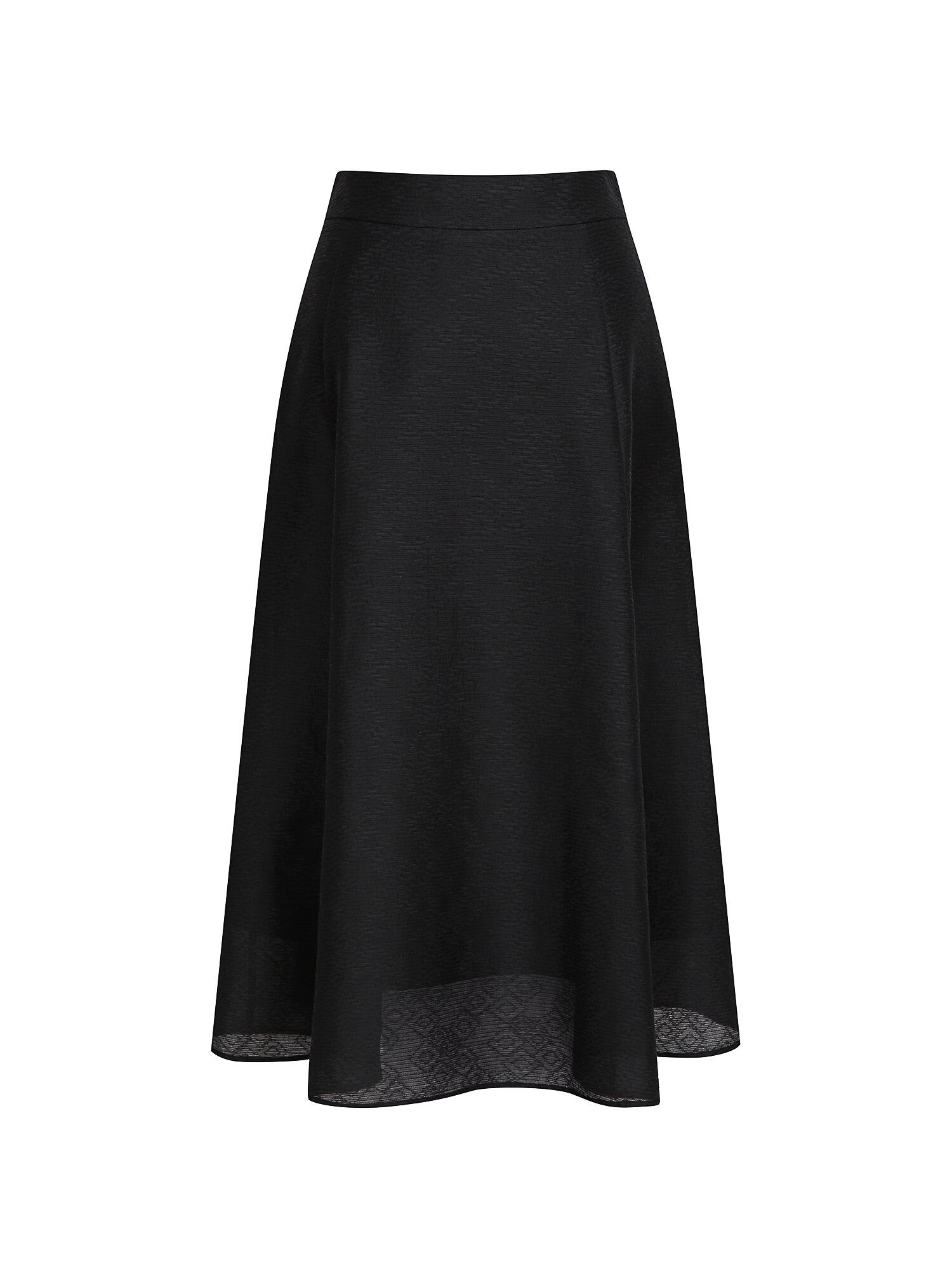 페미닌 플레어 스커트 (BLACK)