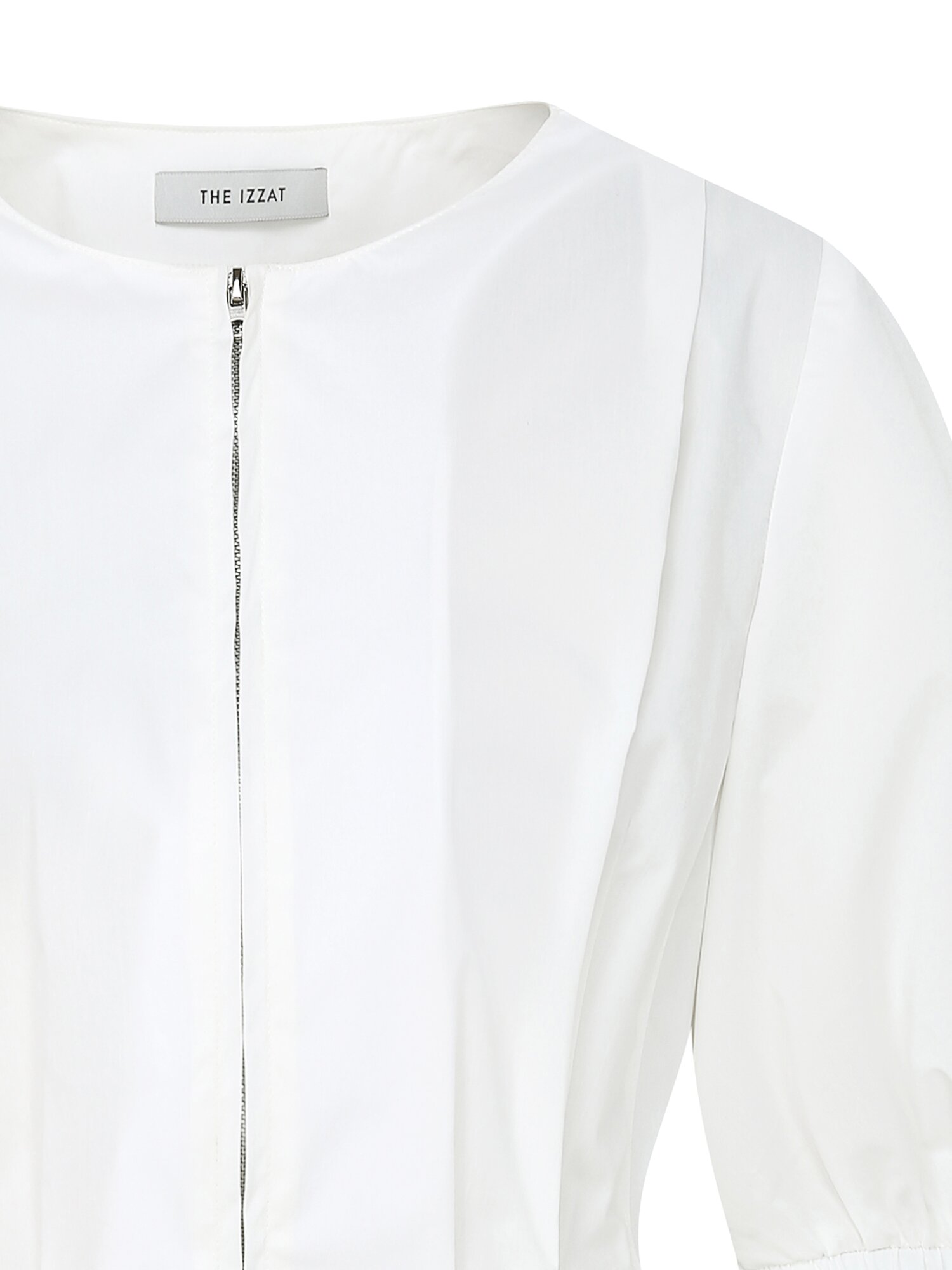 백 스모킹 투웨이 집업 블라우스 (IVORY)