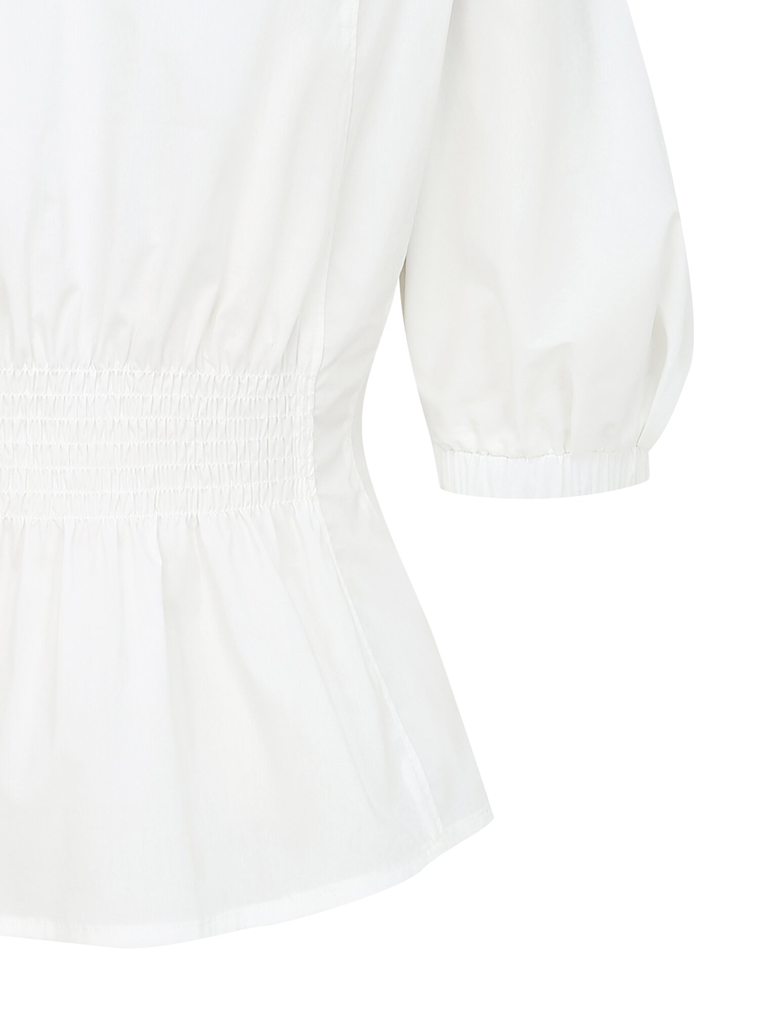 백 스모킹 투웨이 집업 블라우스 (IVORY)