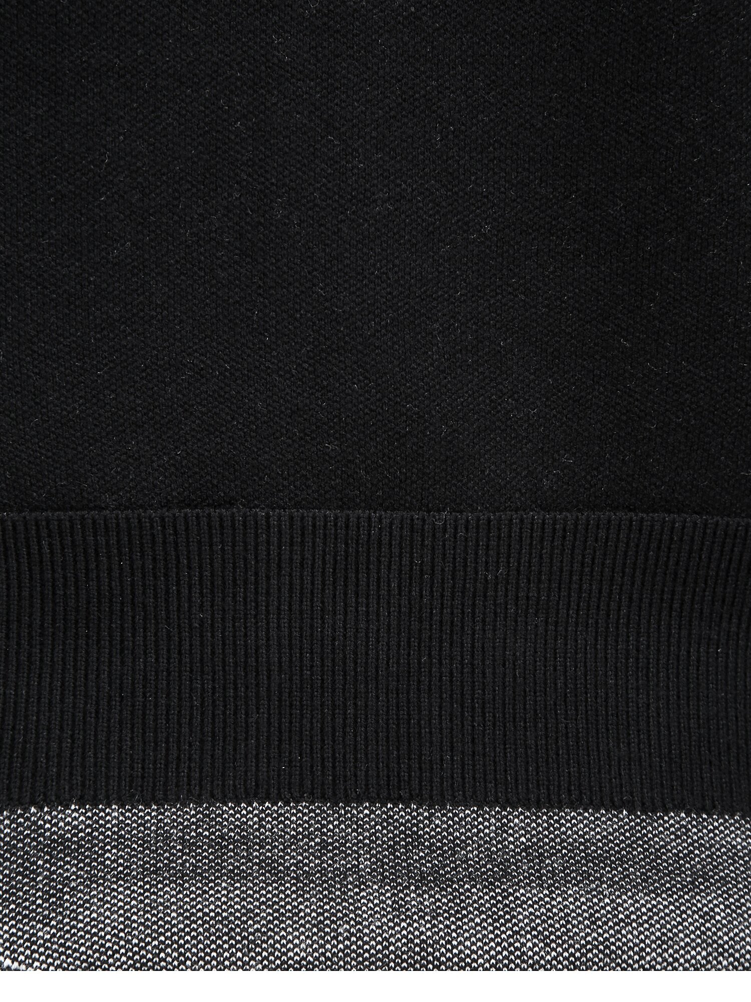 플라워 자카드 브이넥 가디건 (JAQUARD BLACK)