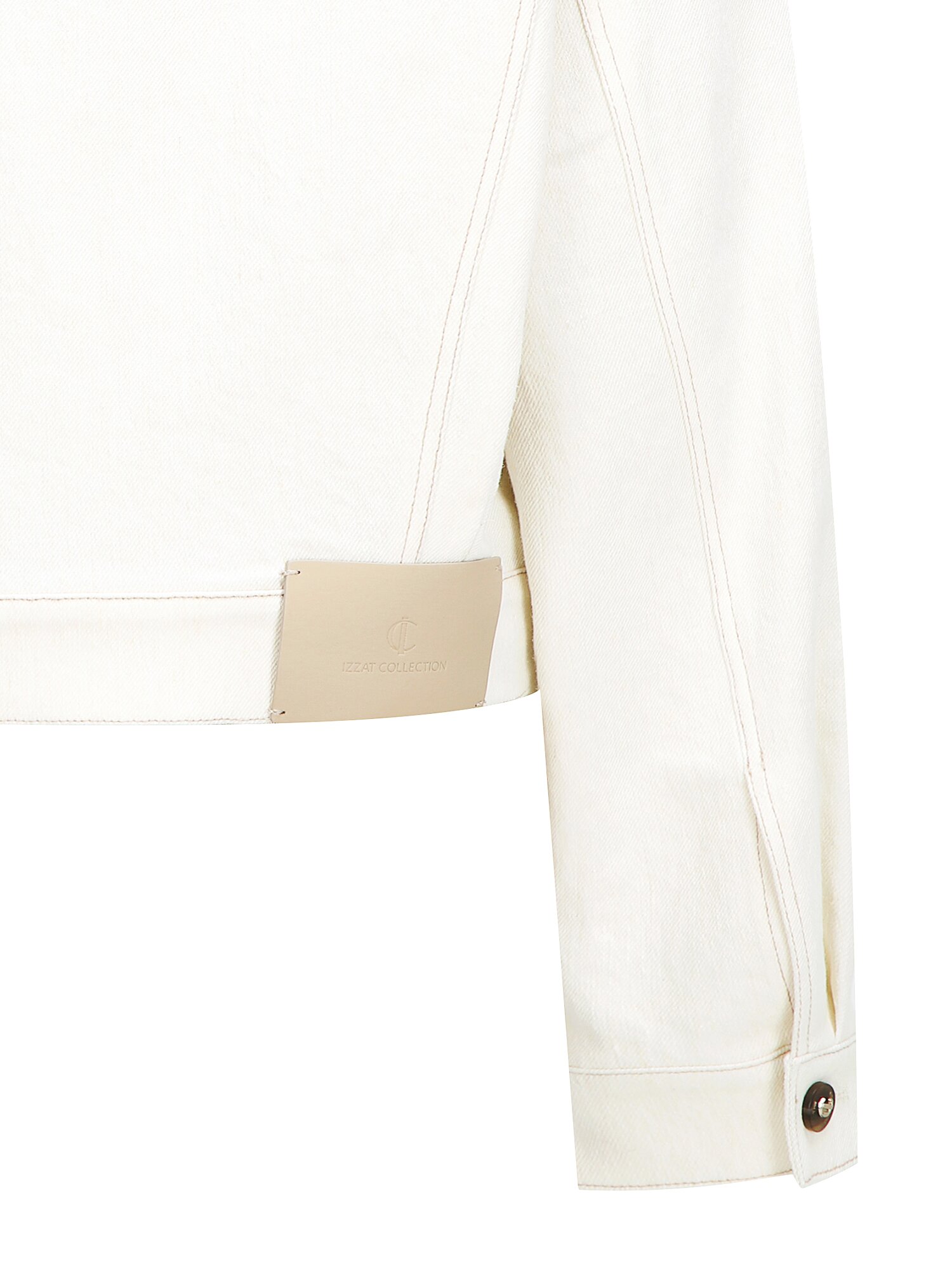 패치 포켓 크롭 데님 재킷 (IVORY)