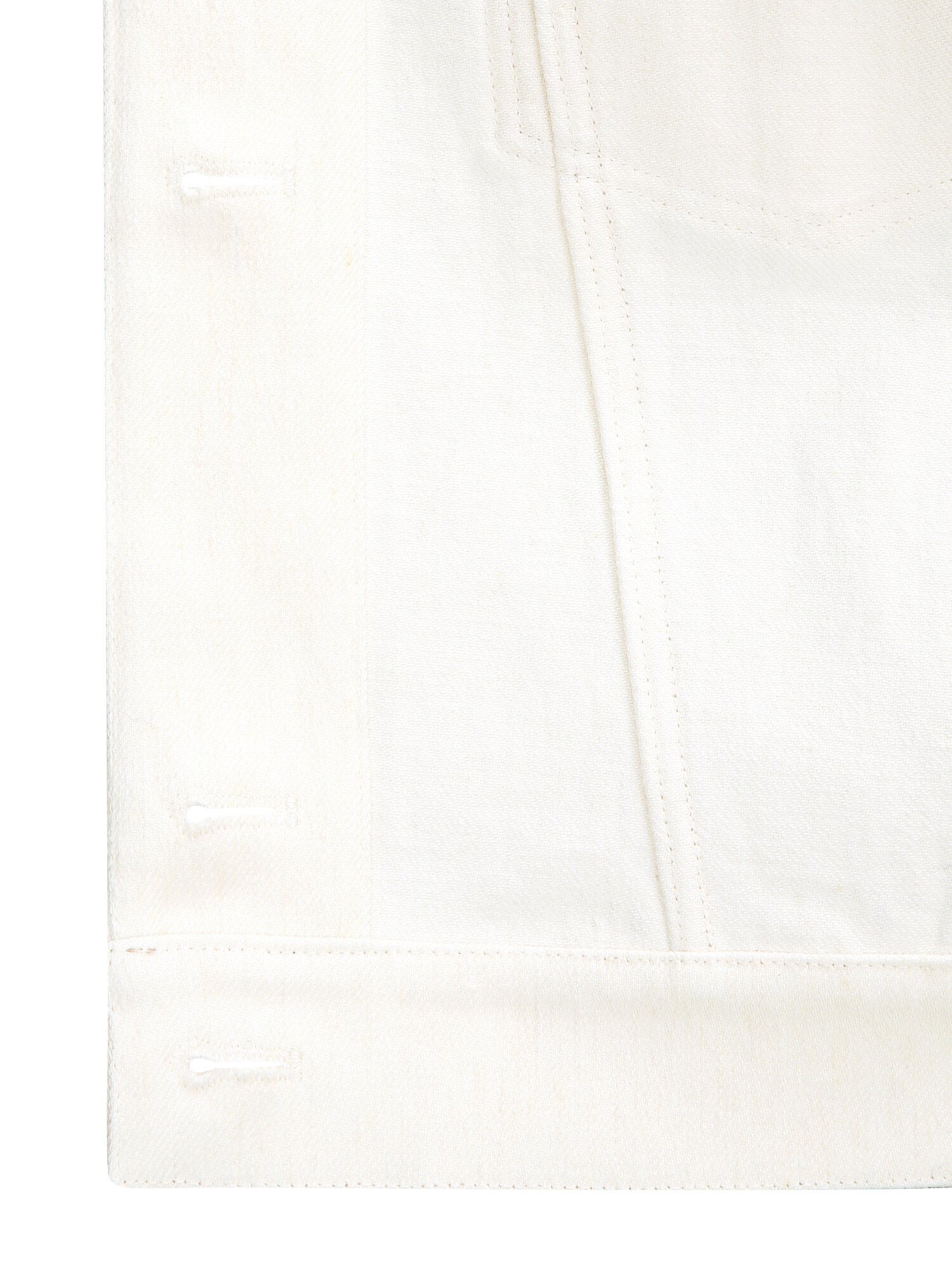 패치 포켓 크롭 데님 재킷 (IVORY)