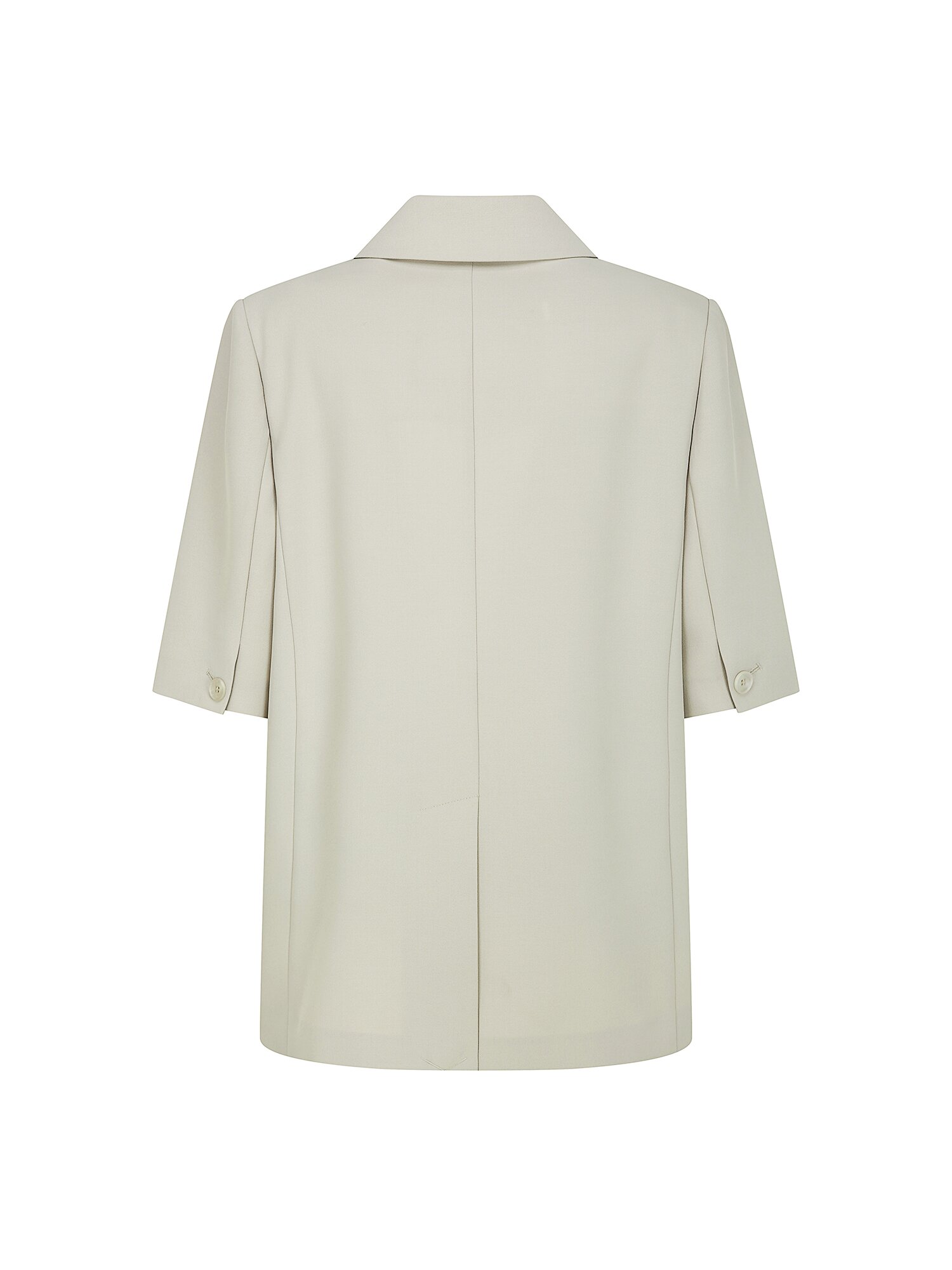 테일러드 하프 슬리브 싱글 재킷 (LIGHT GREY)