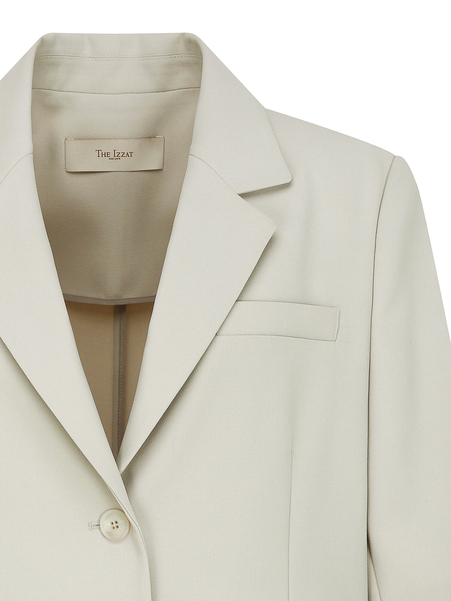 테일러드 하프 슬리브 싱글 재킷 (LIGHT GREY)