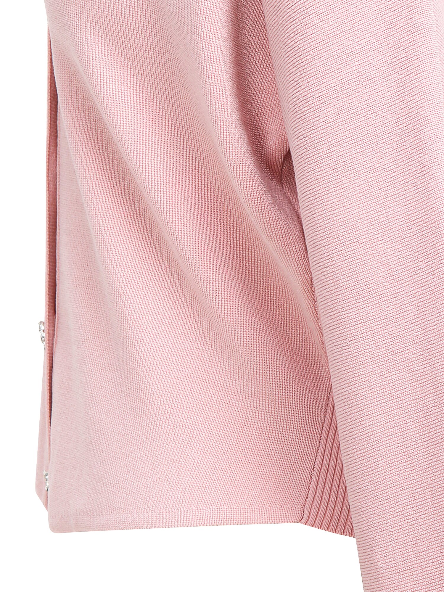 돌먼 슬리브 브이넥 크롭 가디건 (LIGHT PINK)