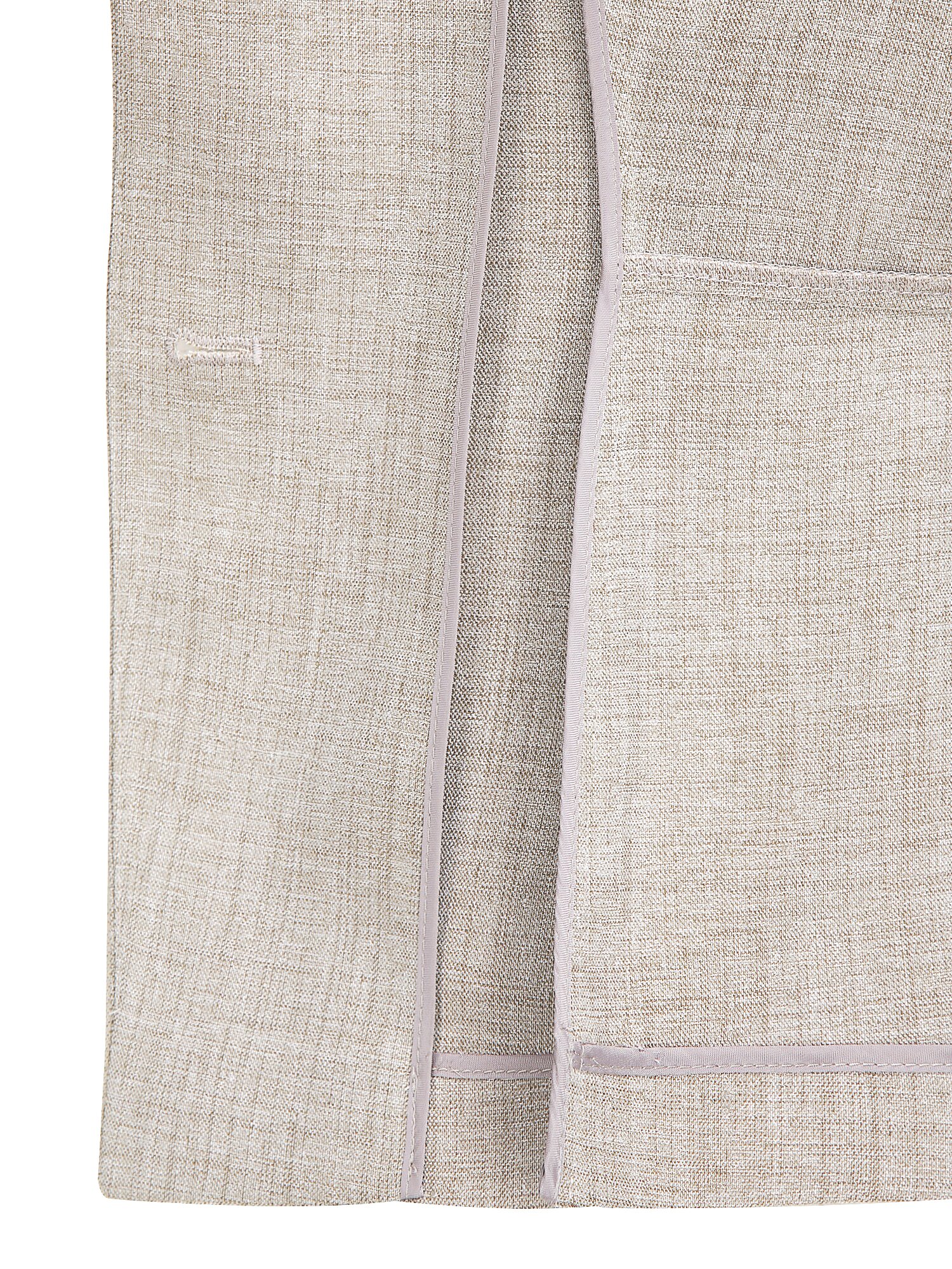 7부 스퀘어넥 페플럼 재킷 (MELANGE BEIGE)