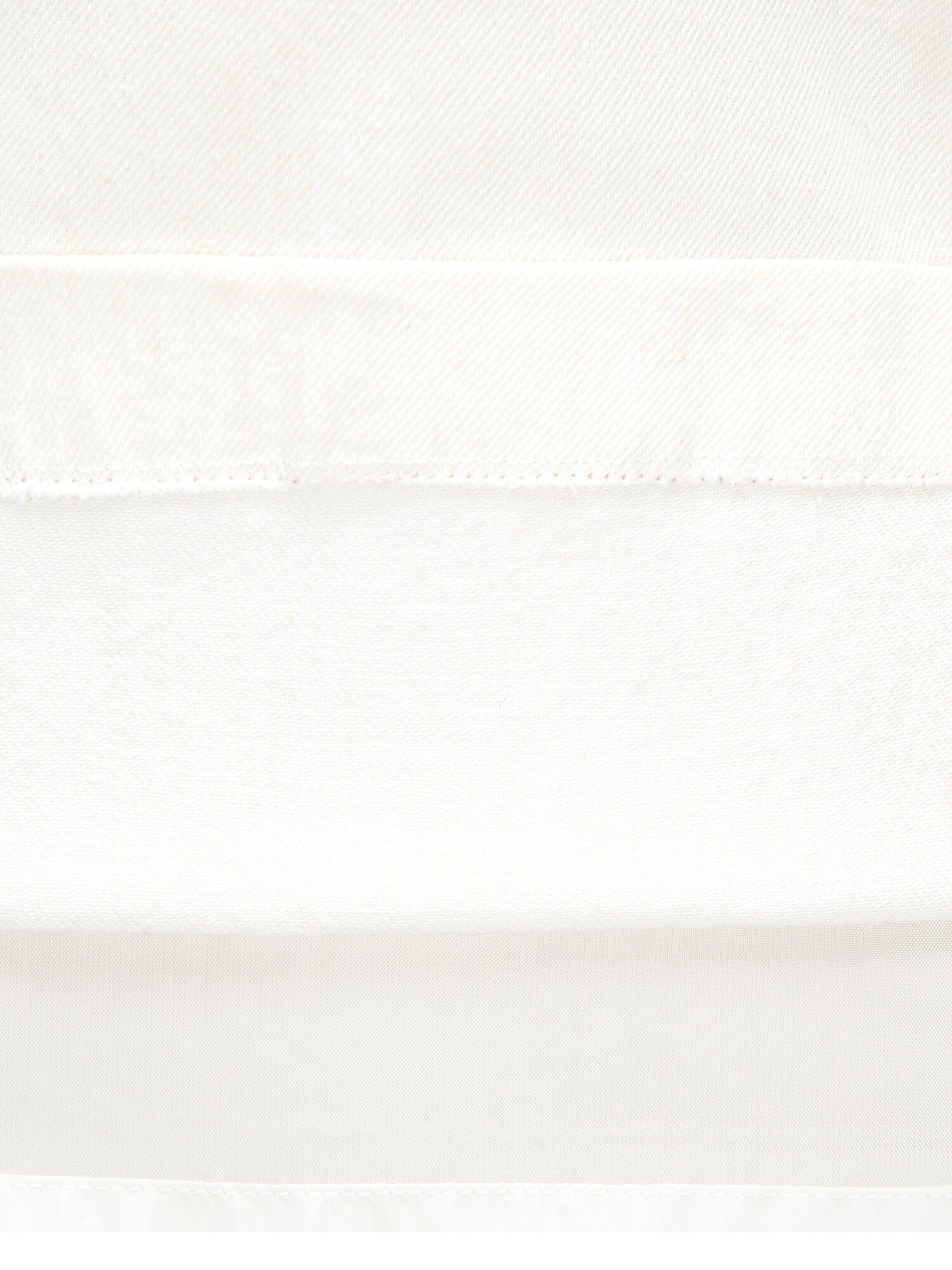 백 지퍼 플레어 데님 스커트 (IVORY)