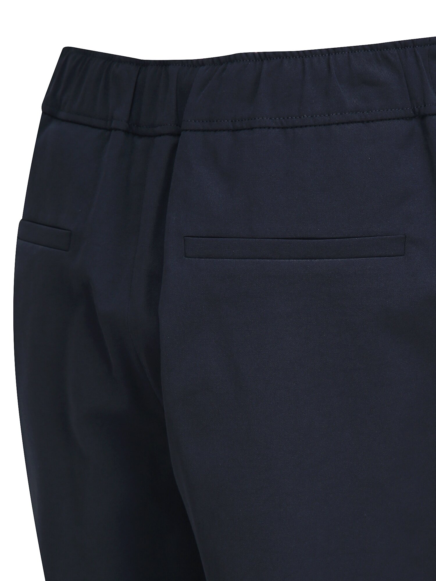 린넨 백 밴딩 테이퍼드 팬츠 (NAVY)