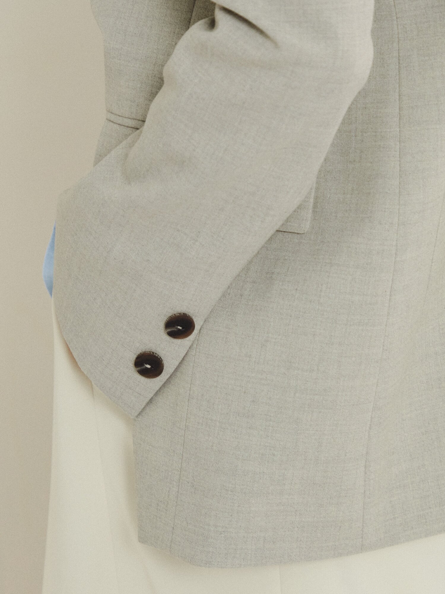 미니멀 포멀 테일러드 재킷 (LIGHT GREY)