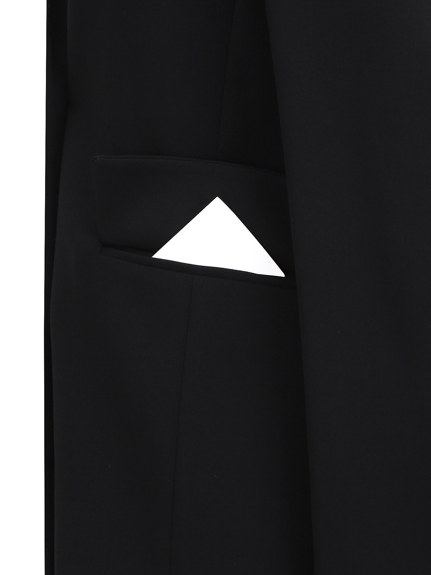 싱글 투버튼 브이넥 재킷 (BLACK)