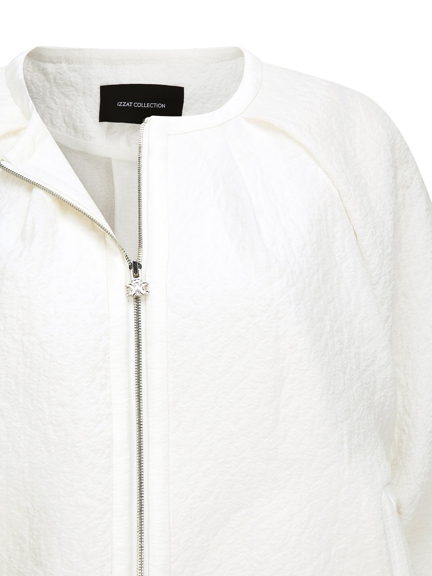 루즈핏 링클 래글런 집업 점퍼 (IVORY)