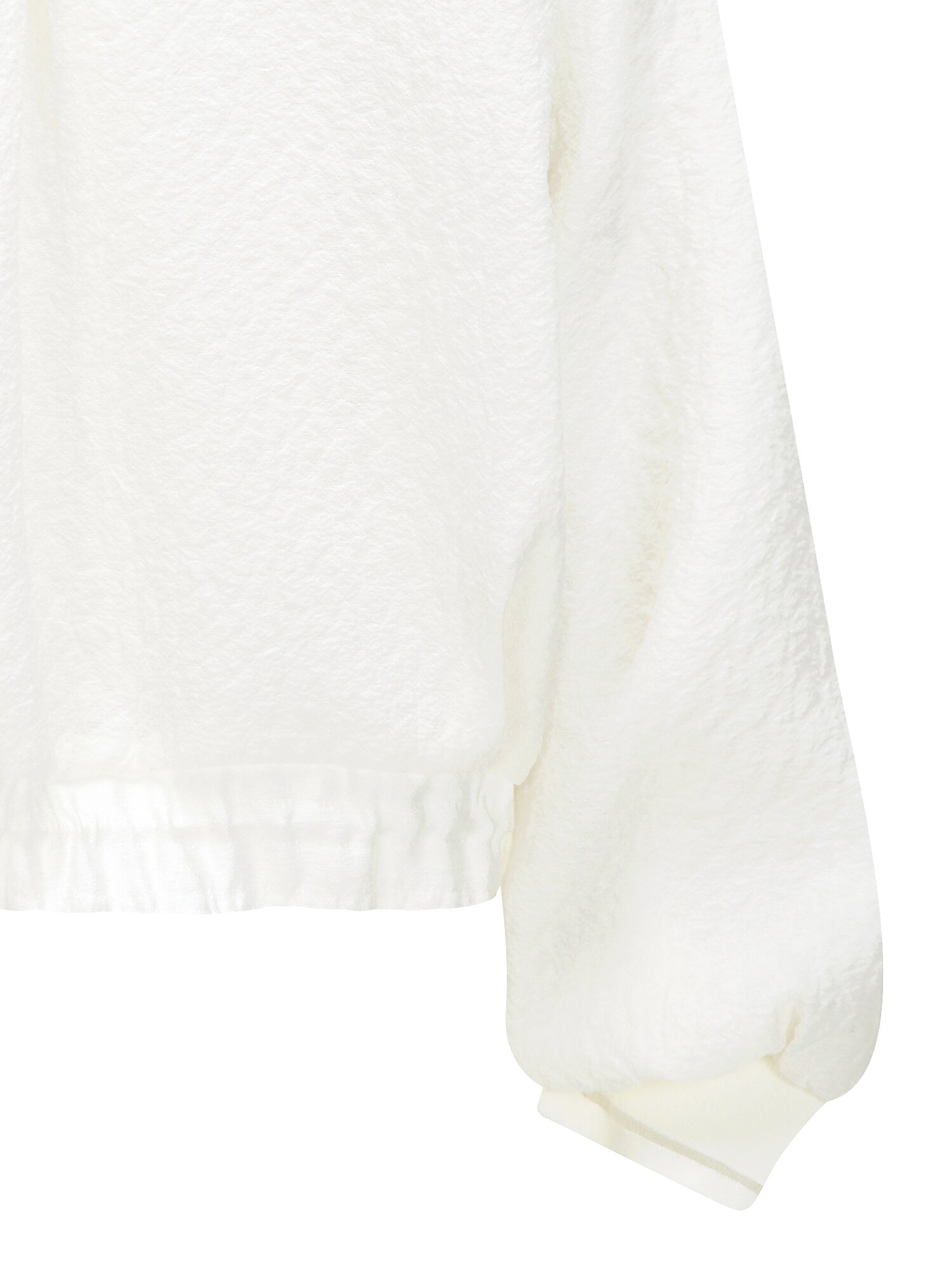 루즈핏 링클 래글런 집업 점퍼 (IVORY)