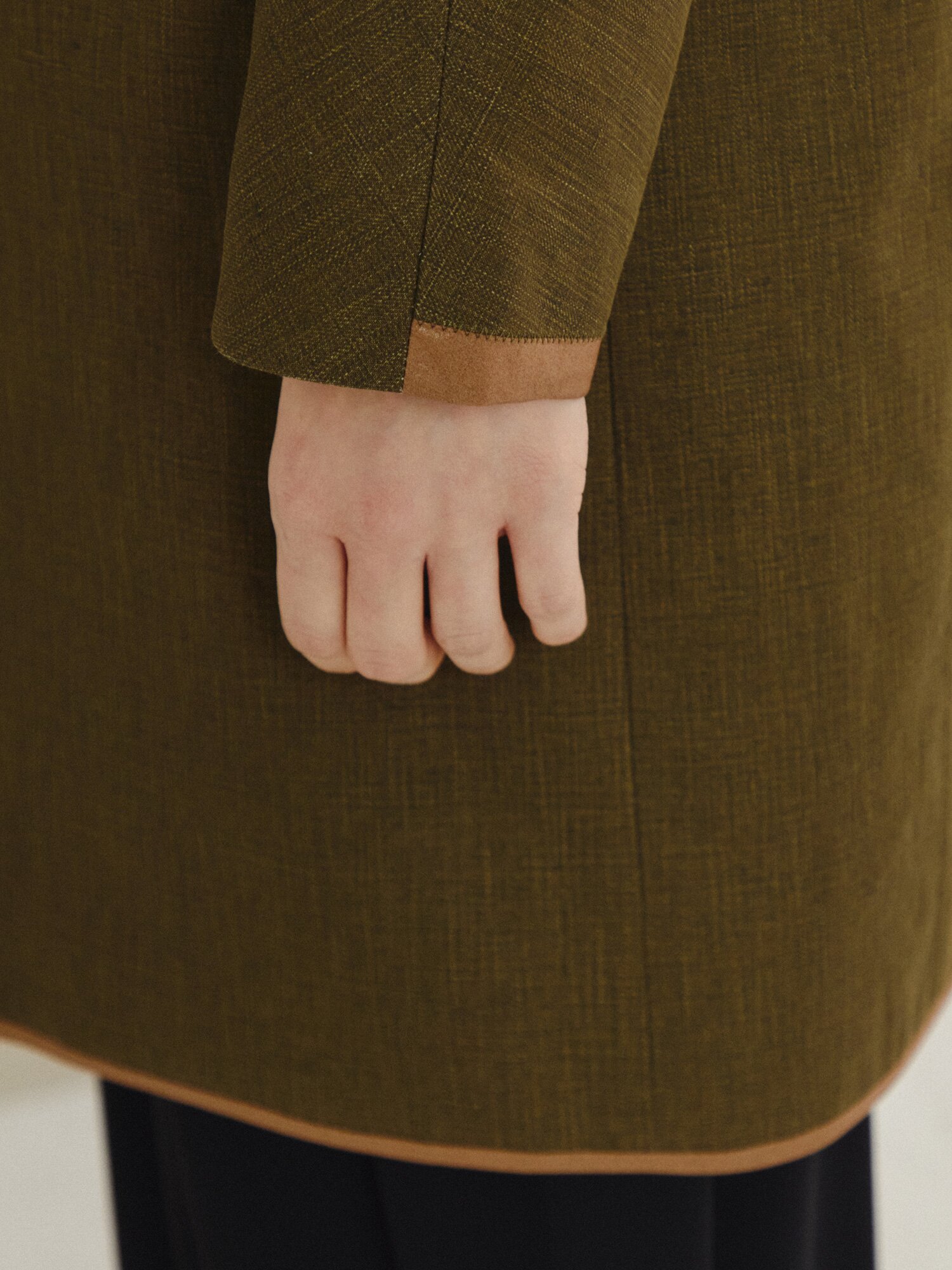 소프트 실루엣 코트 (DARK KHAKI)