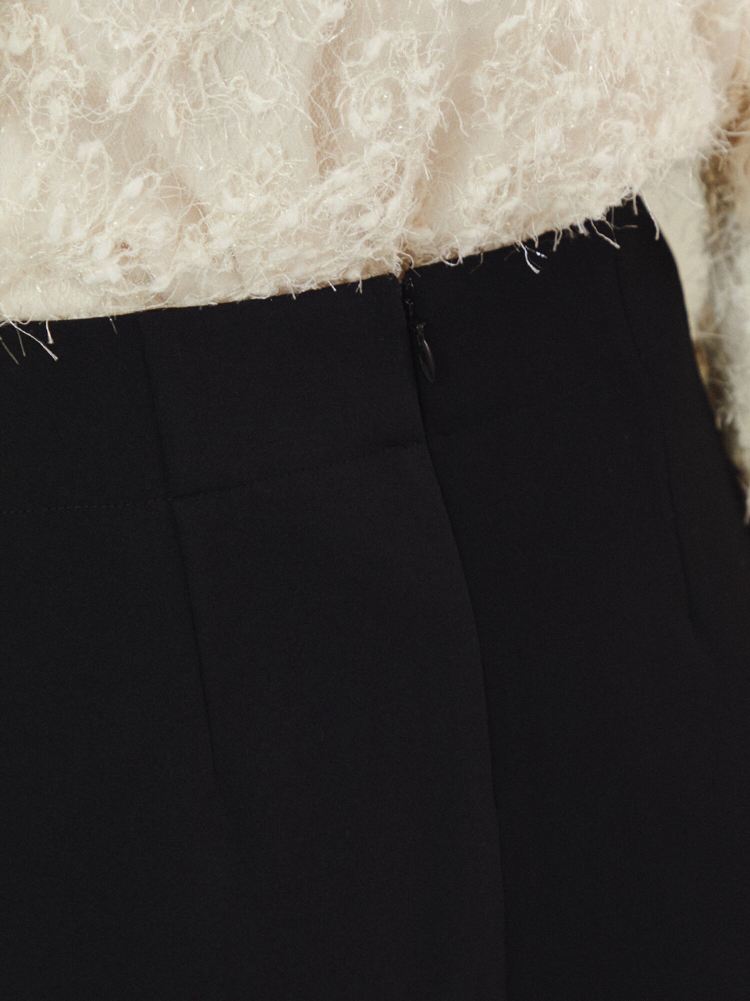 데일리 클린 룩 스커트 (BLACK)