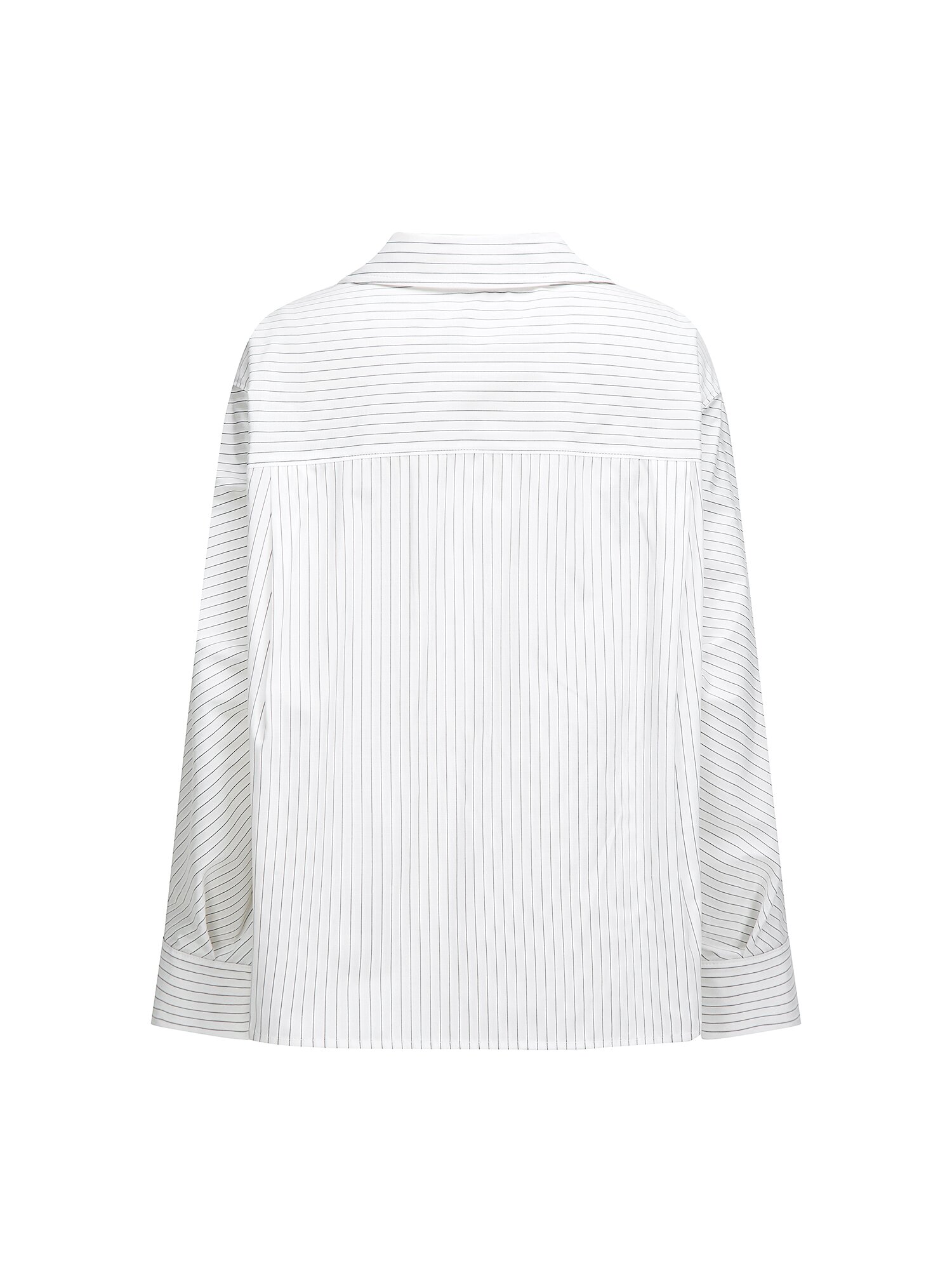 스트라이프 돌먼 슬리브 블라우스 (WHITE STRIPE)