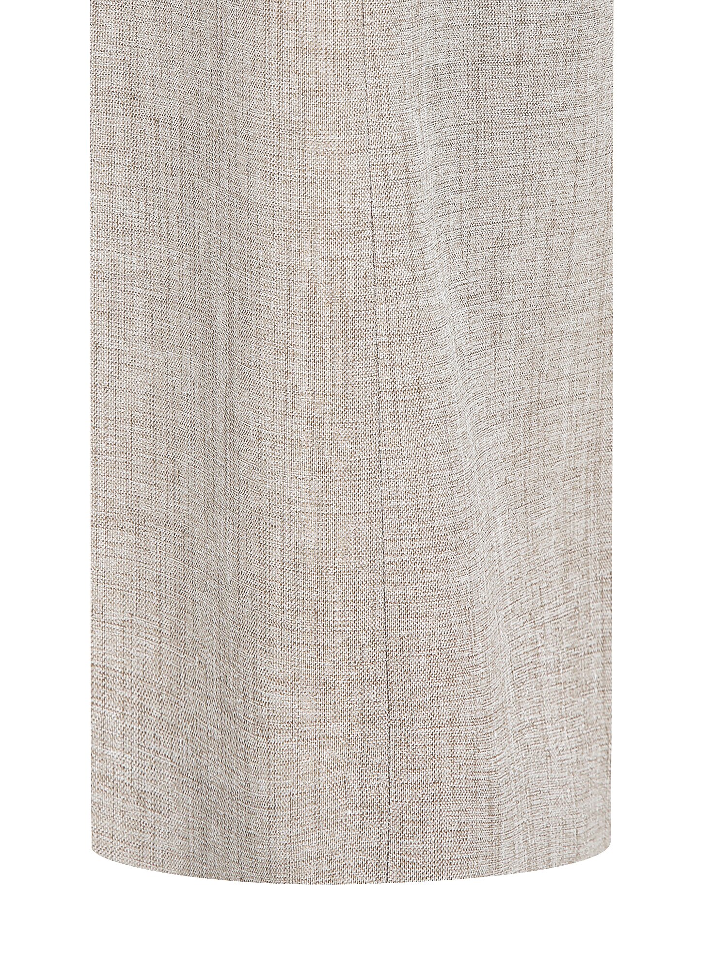 히든 버튼 세미 부츠컷 팬츠  (MELANGE BEIGE)