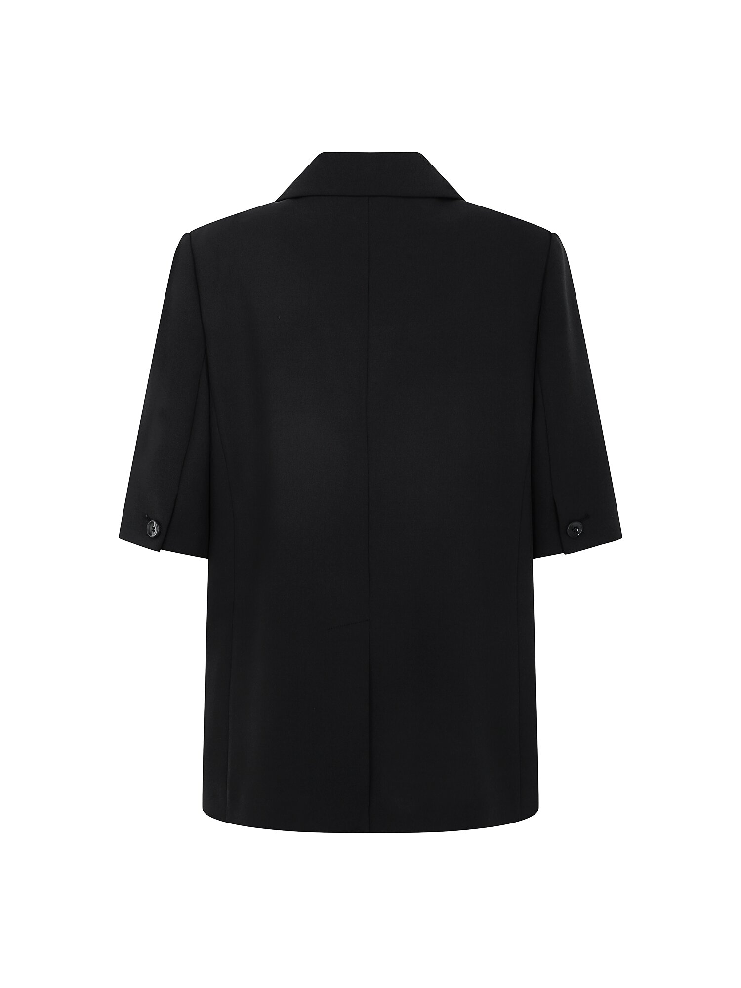 테일러드 하프 슬리브 싱글 재킷 (BLACK)