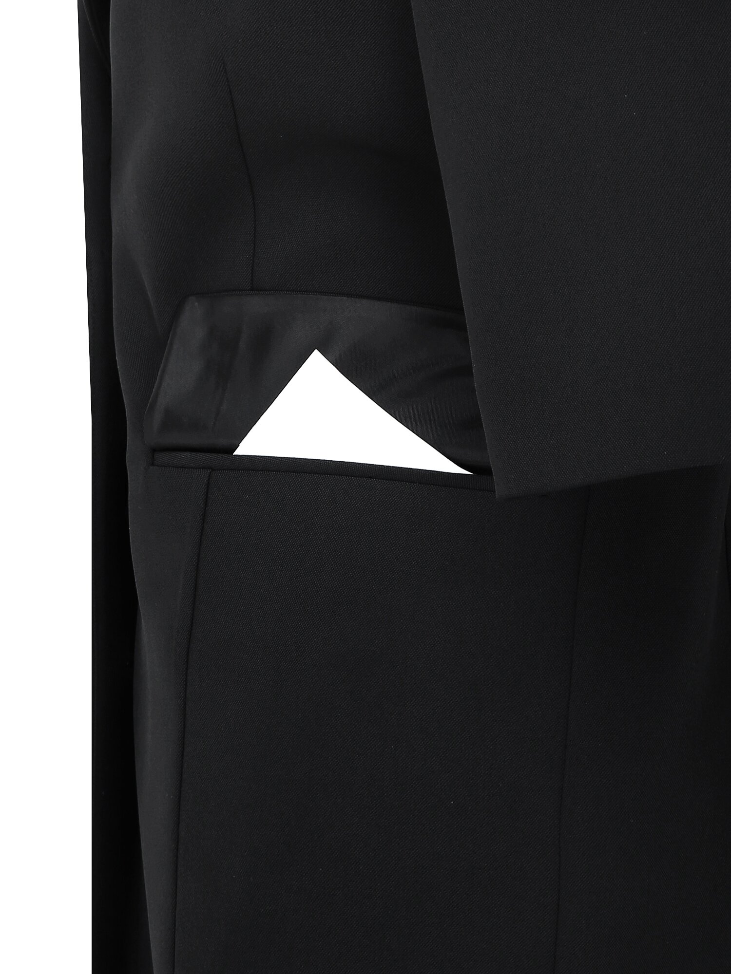 테일러드 하프 슬리브 싱글 재킷 (BLACK)