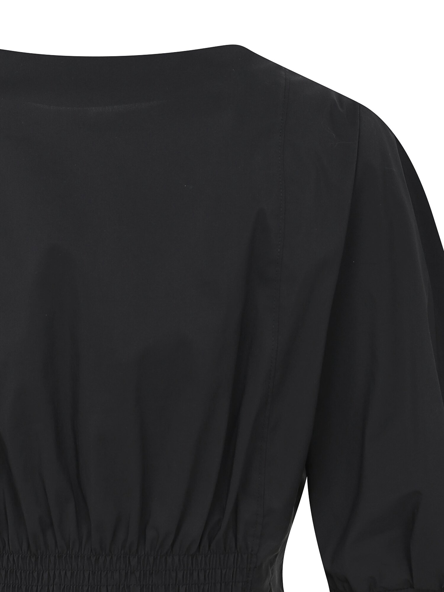 백 스모킹 투웨이 집업 블라우스 (BLACK)