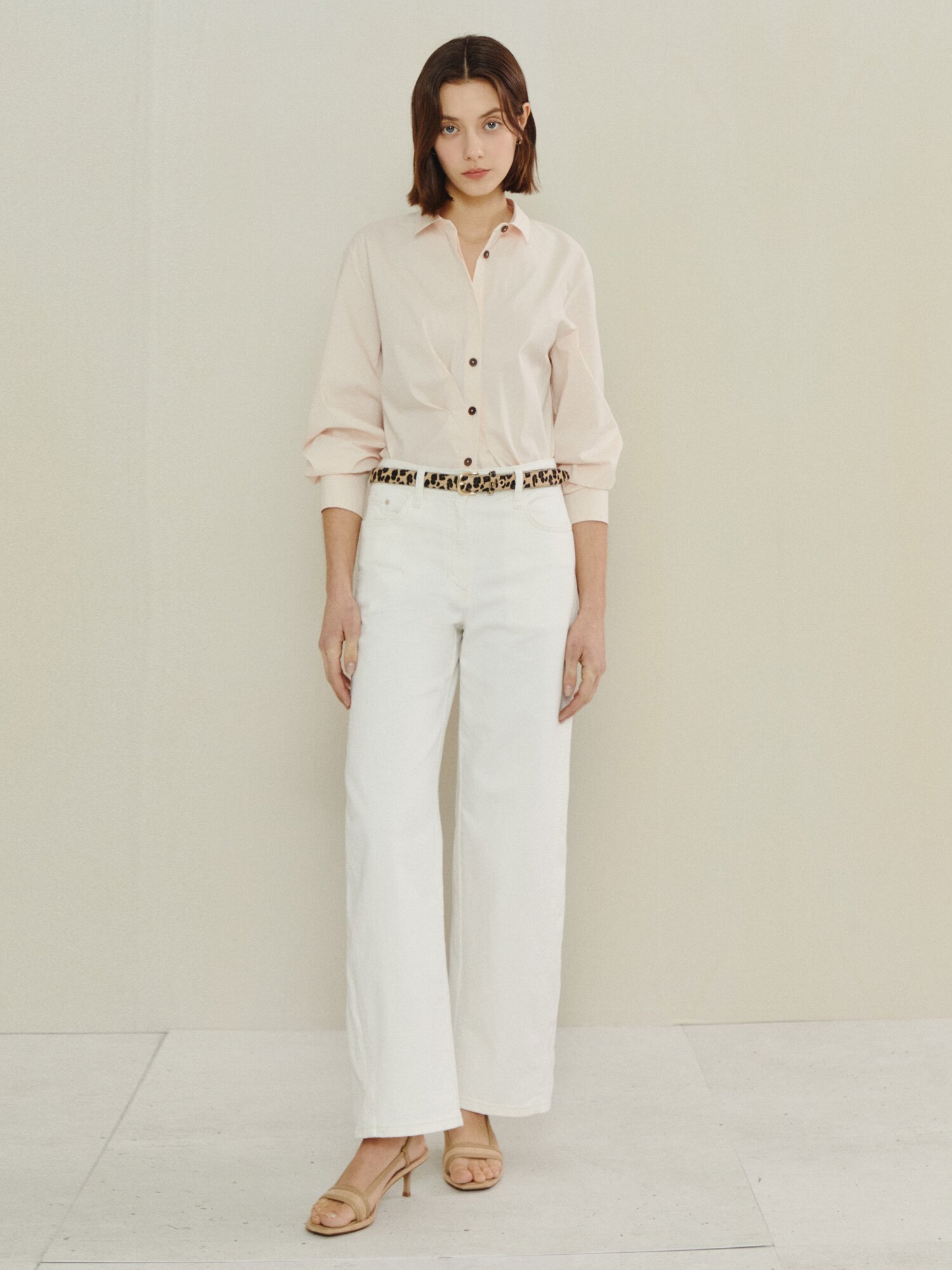 데일리 소프트 터치 베이식 블라우스 (SALMON)